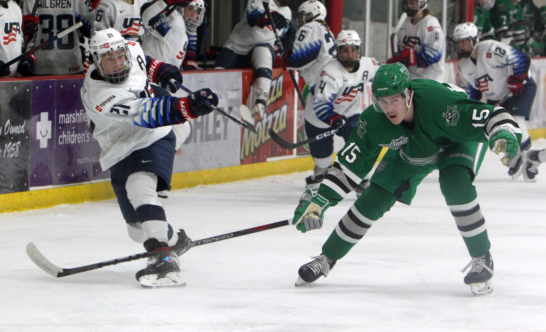 U.S. Women's Olympic National Team vs Chippewa Steel 12-6-21
